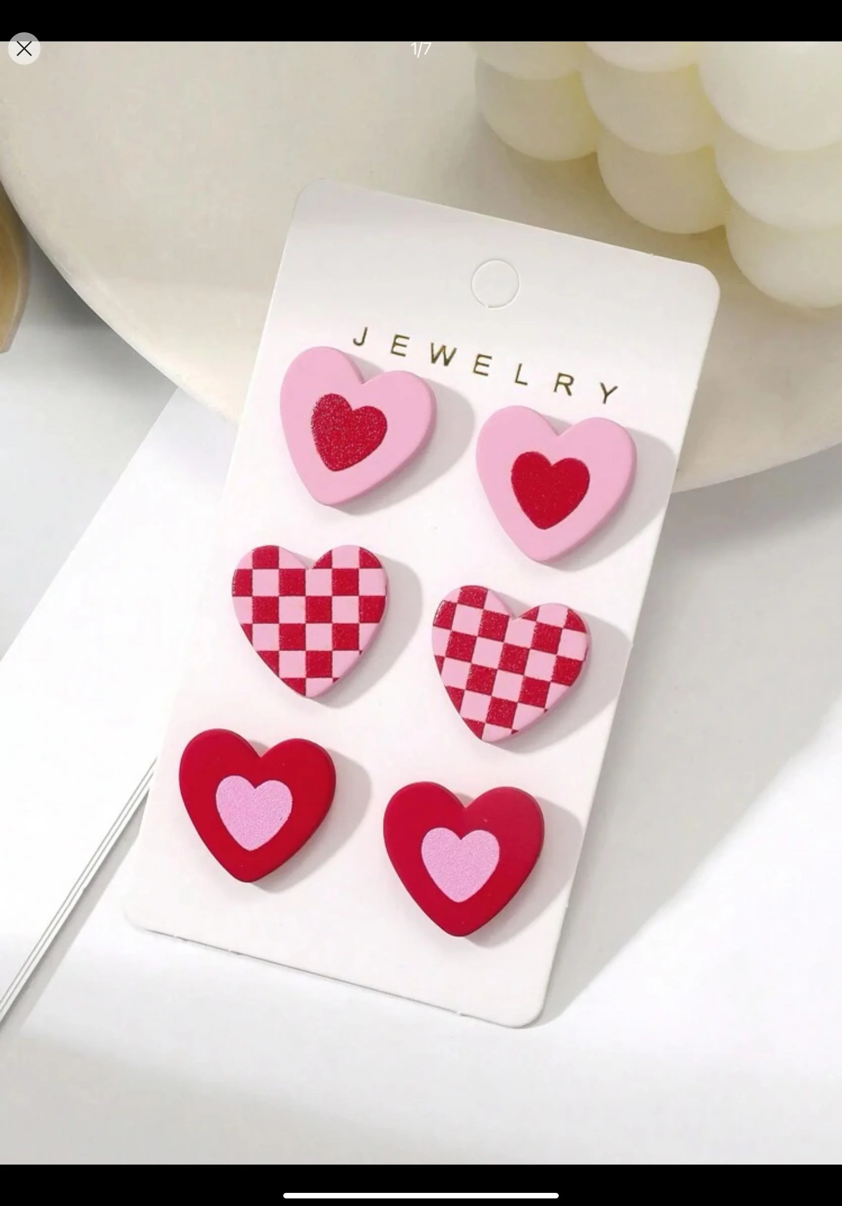 Aretes de corazón 
