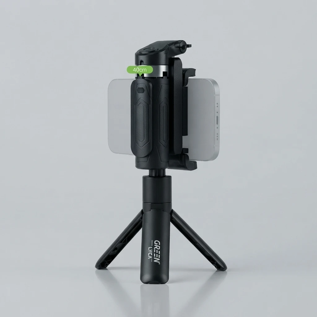 Bastón de Selfie Inalámbrico con Trípode Green Lyca GL70220 | Electrónica Joma