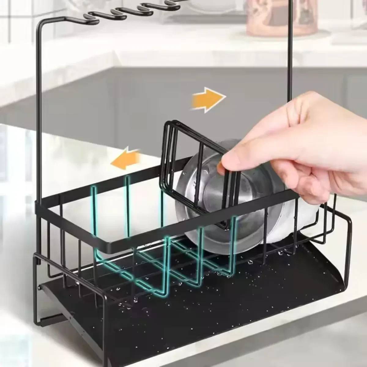 Organizador Porta Esponja Lavaplatos Metal