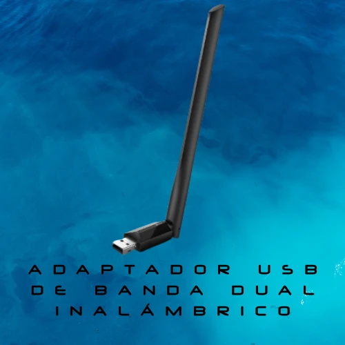 Adaptador USB de banda dual inalámbrico de alta ganancia AC600