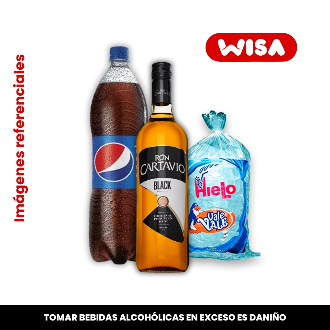 Combo Ron Cartavio Black 750 ML
