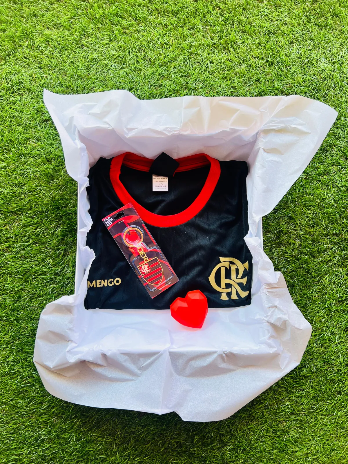 KIT CAMISA LICENCIADA + CHAVEIRO FLAMENGO 