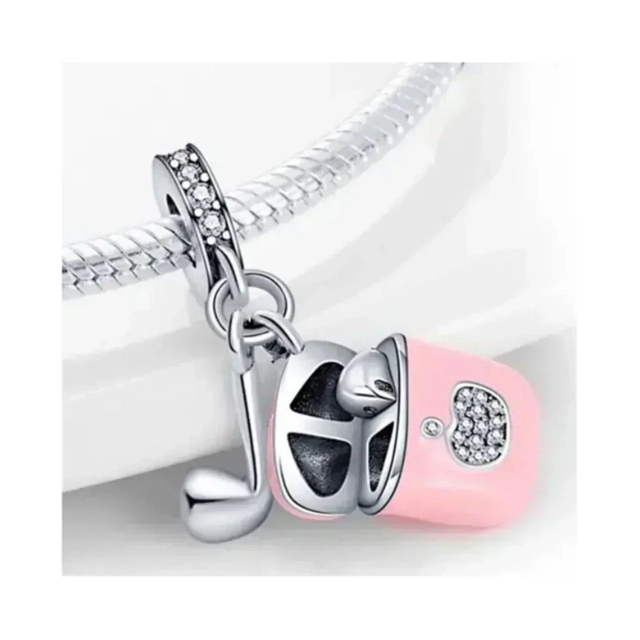 Charm Auriculares Rosa 2