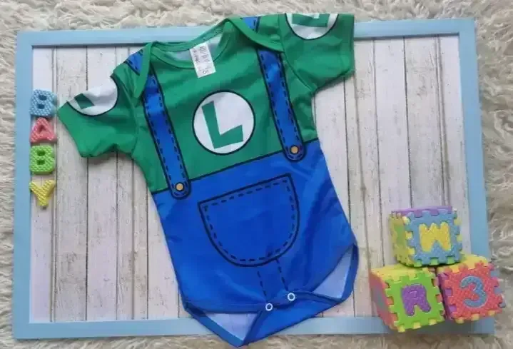 Pañalero sublimado Luigi para bebé unitalla 3-9 m
