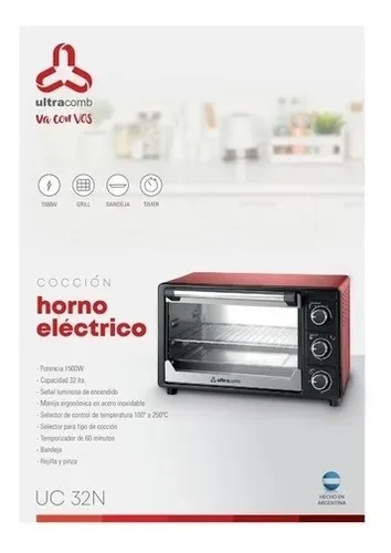 Horno electrico ultracomb 32lt