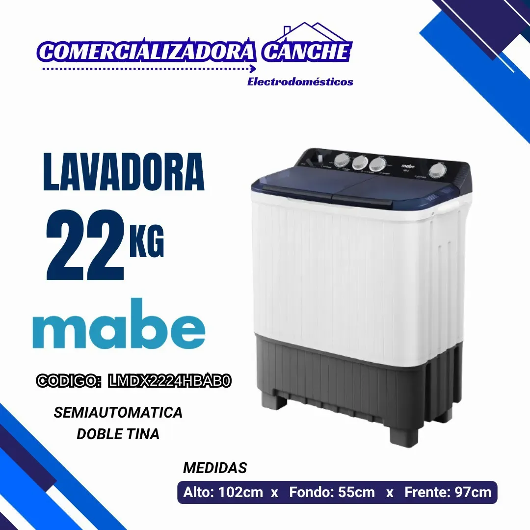 LAVADORA 22KG MABE