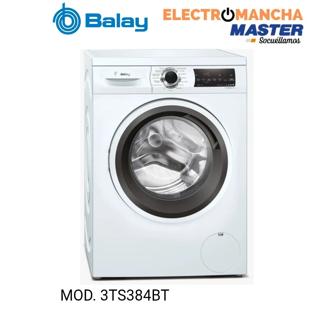 LAVADORA BALAY 3TS384BT 8 KILOS 1400 RPM CLASE A