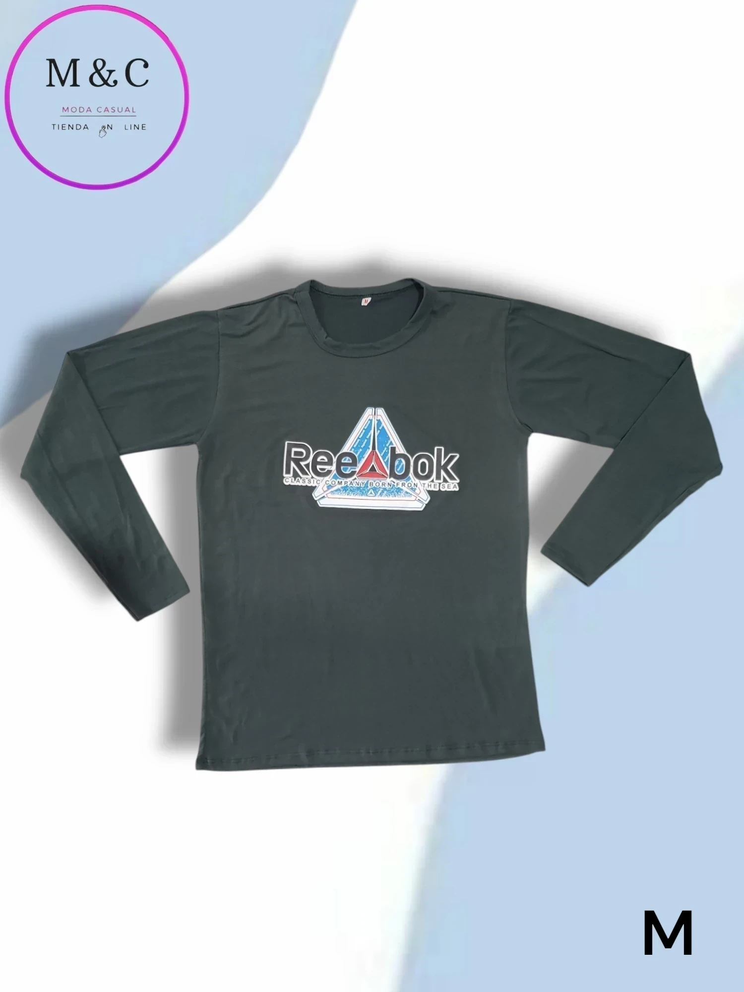 Playera med manga larga 
