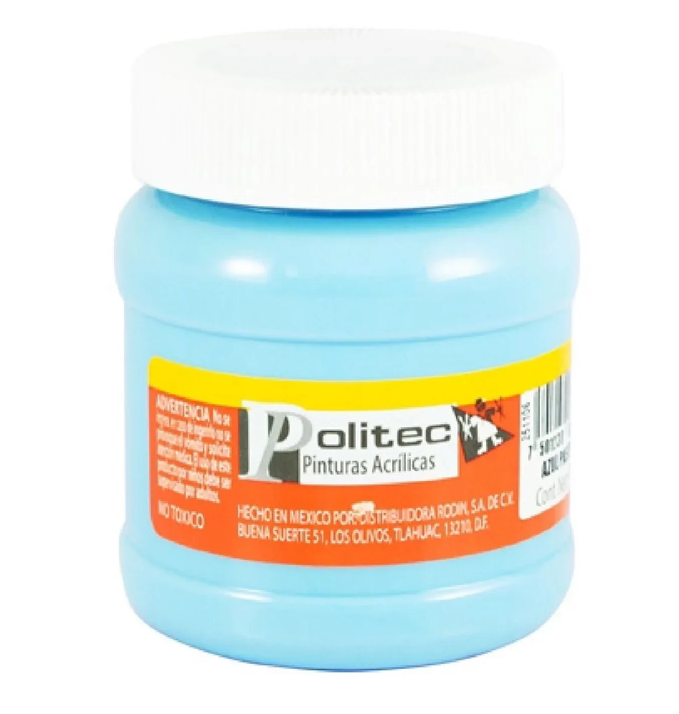 Politec pintura azul pastel frasco de 250 ml