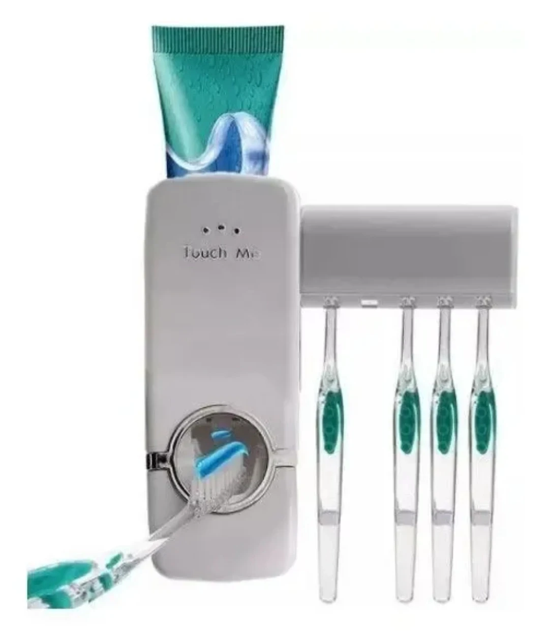 Dispensador pasta de dientes con soporte cepillos