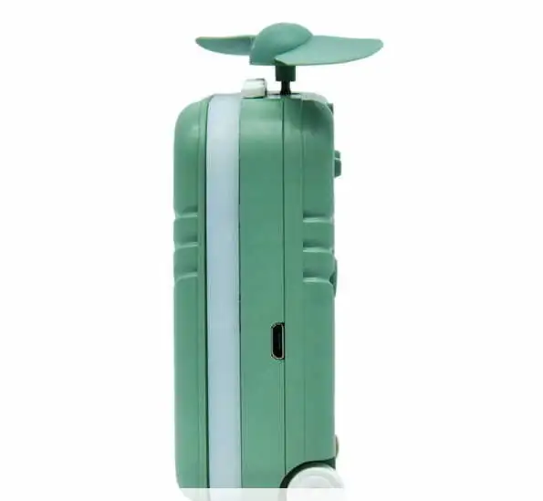 Aro De Luz Mini Maleta Con Espejo Y Ventilador  3