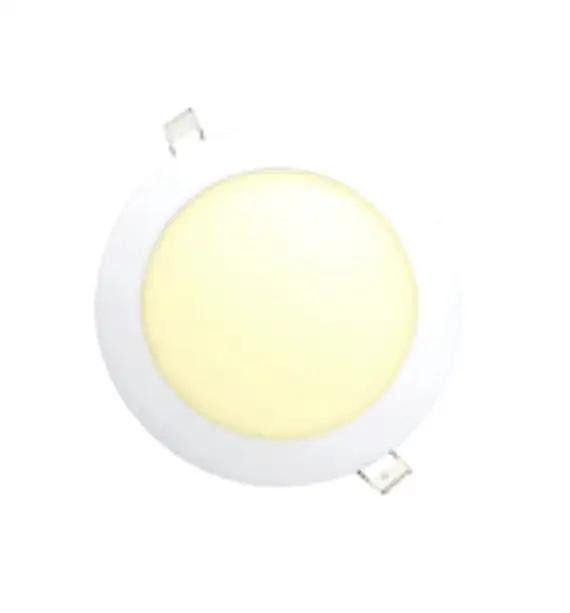 Panel led 12w redondo incrustar luz cálida