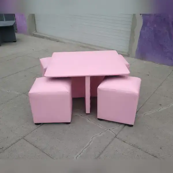Mesas De Centro Con Taburetes 6