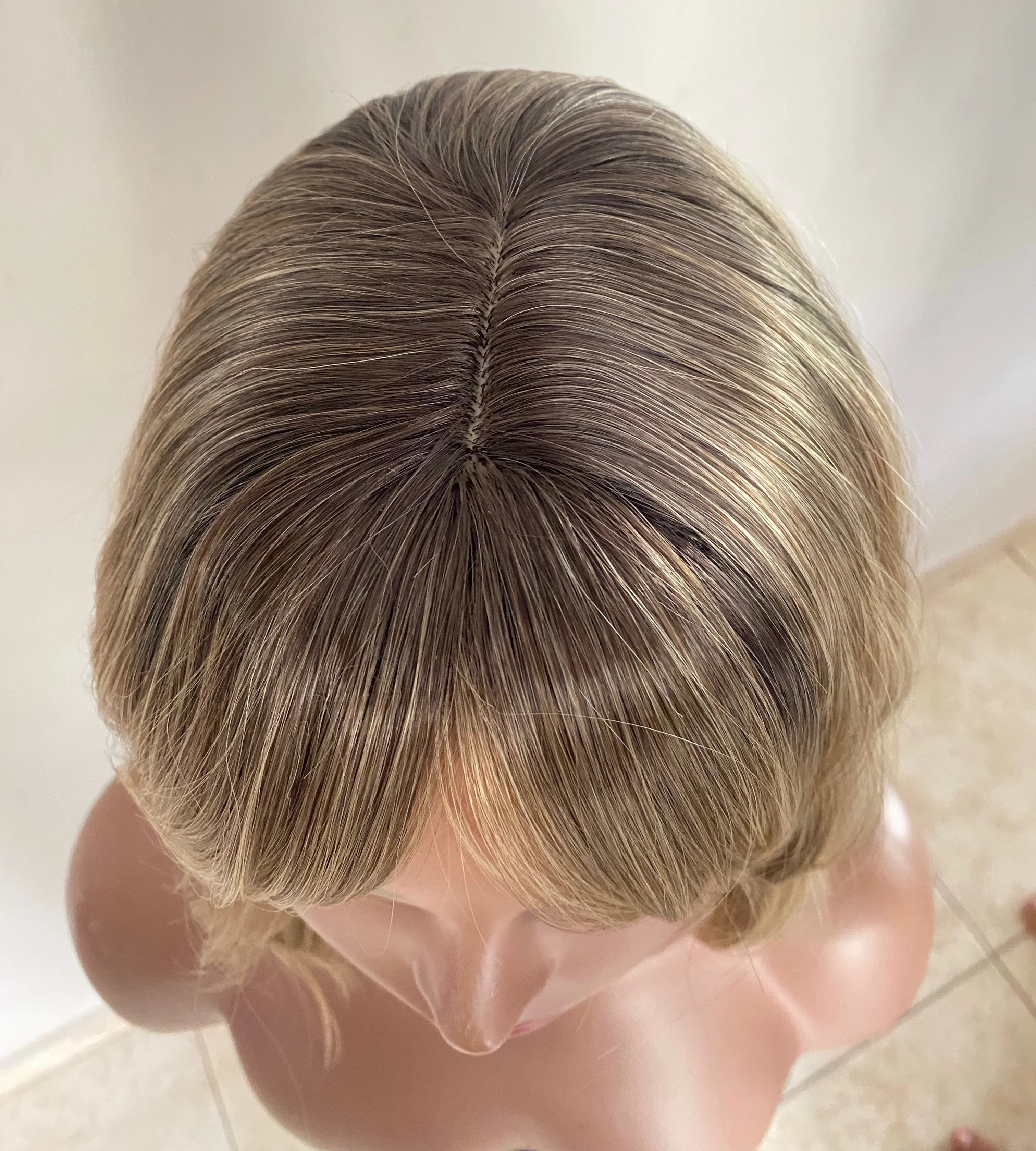 Peluca Rubia 12” con galluza  4