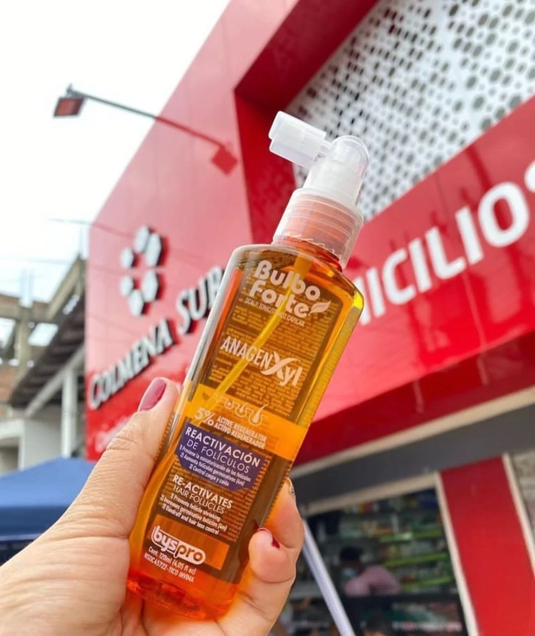 byspro tonico capilar reactivacion de foliculos anagenxil 120ml