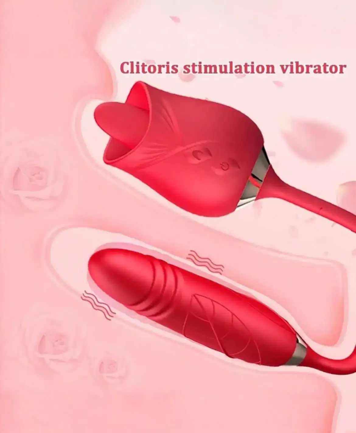 Vibrador con estimulador de clitoris 