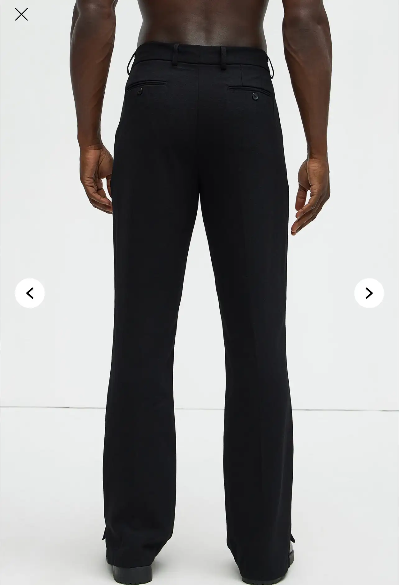 Pantalon De Vestir Negro Size 32 y 36/38 2