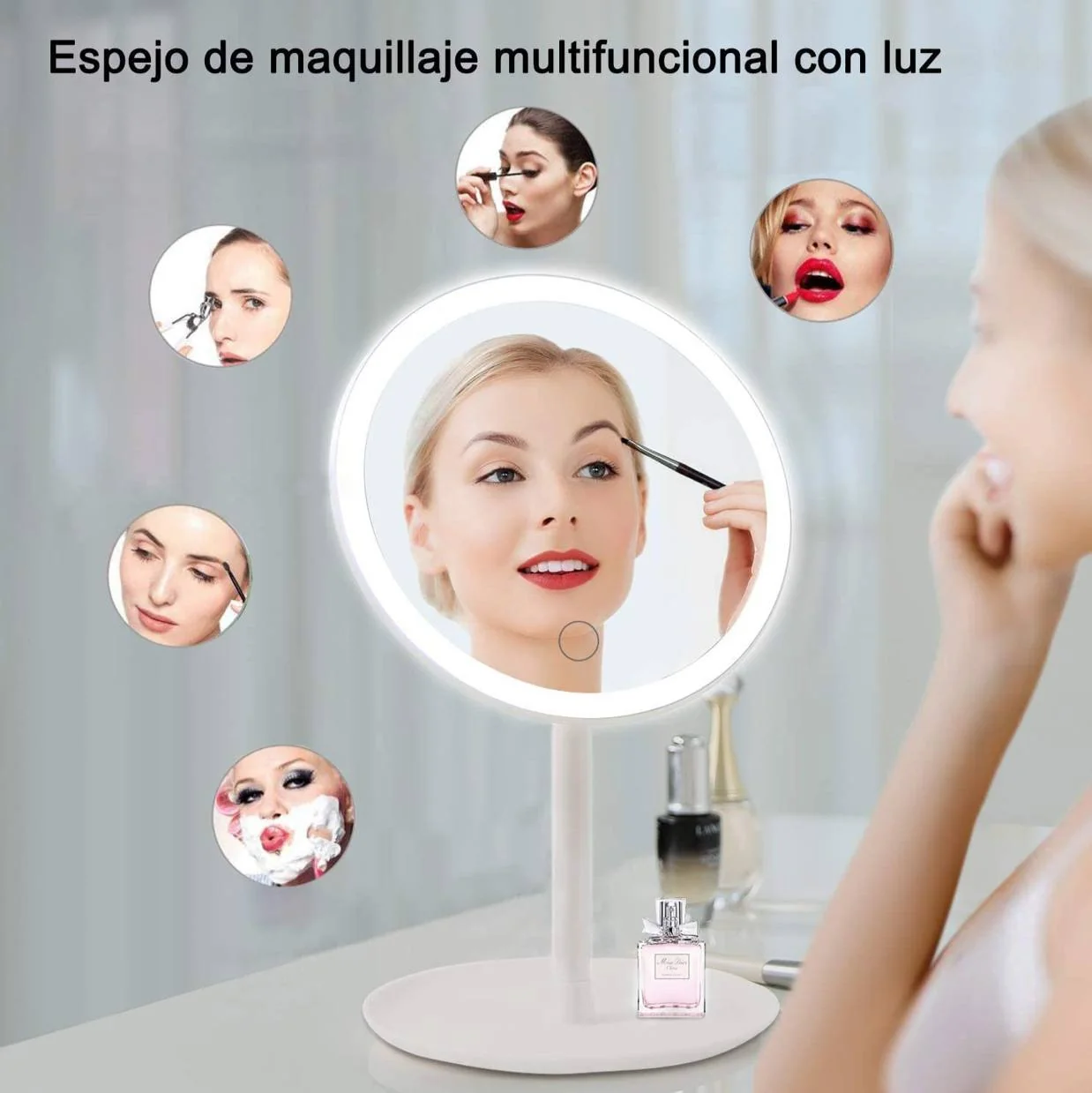 ESPEJO LED PARA MAQUILLAJE O FOTOS ✨
