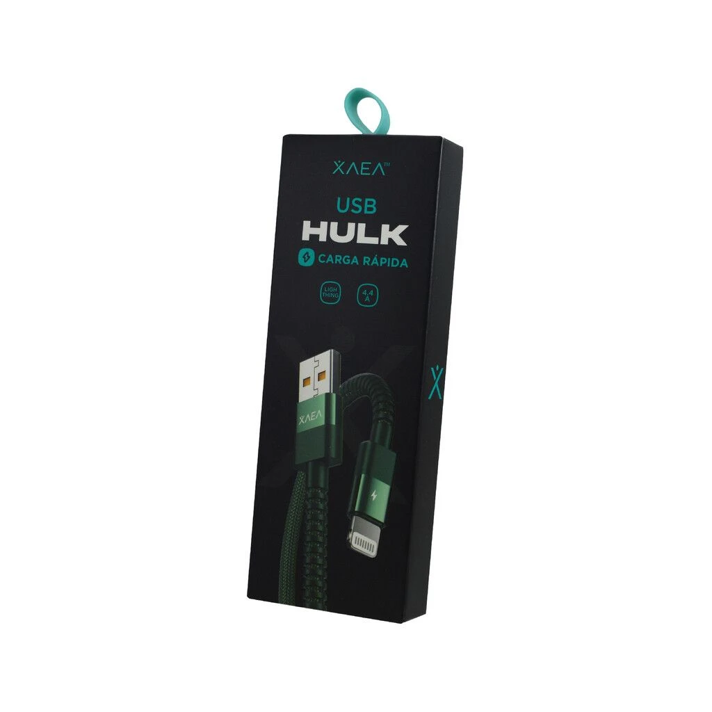 CABLE USB MODX-090 HULK LIGHTNING – XAEA – NEGRO
