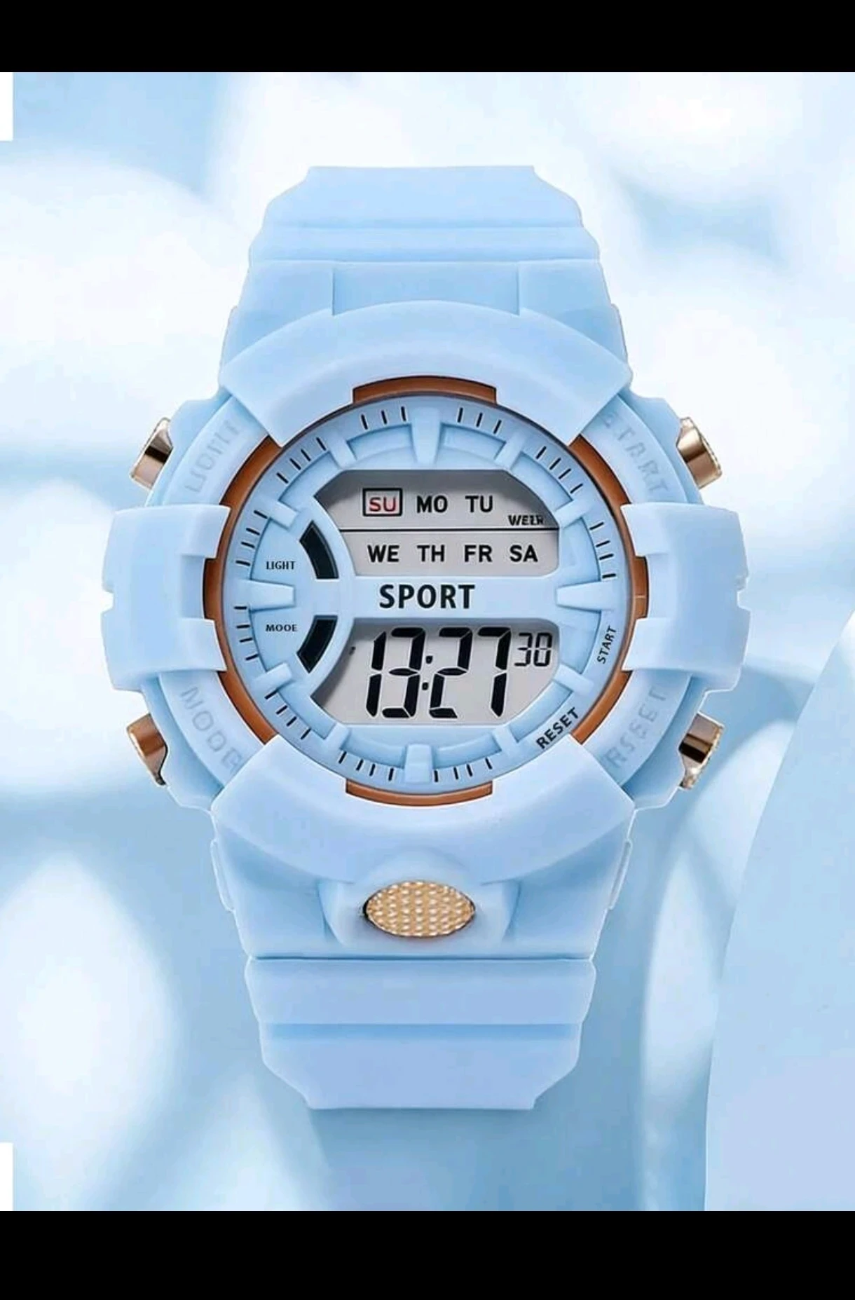 Reloj Digital Deportivo para Dama - Reloj de Pulsera Casual con Retroiluminación LED, Alarma y Calendario (Modelo 1762) 4