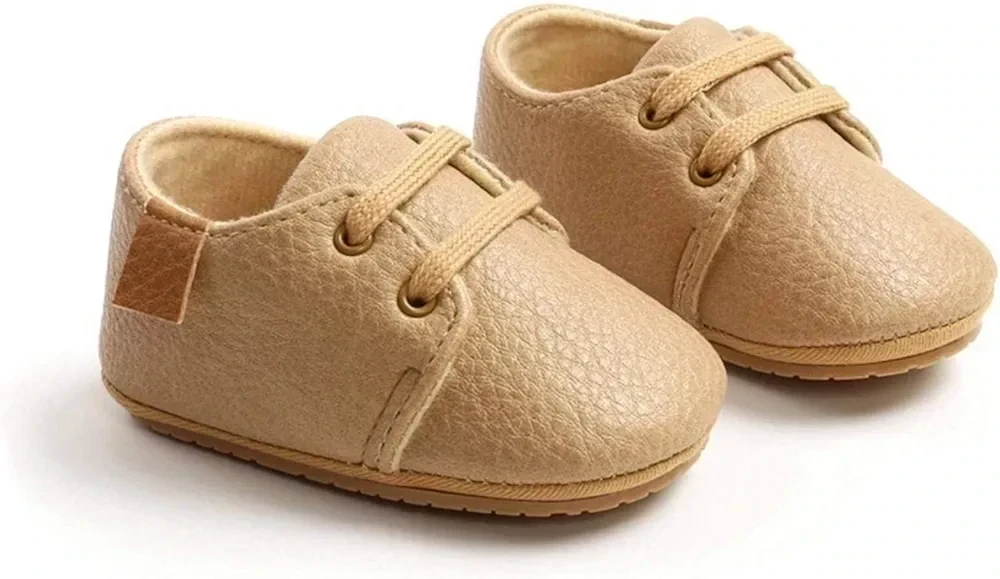 ZAPATITOS BEIGE CORDONES 2