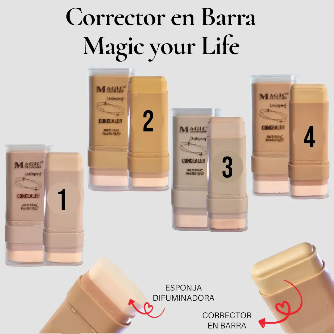 4 Correctores en Barra Magic your Life