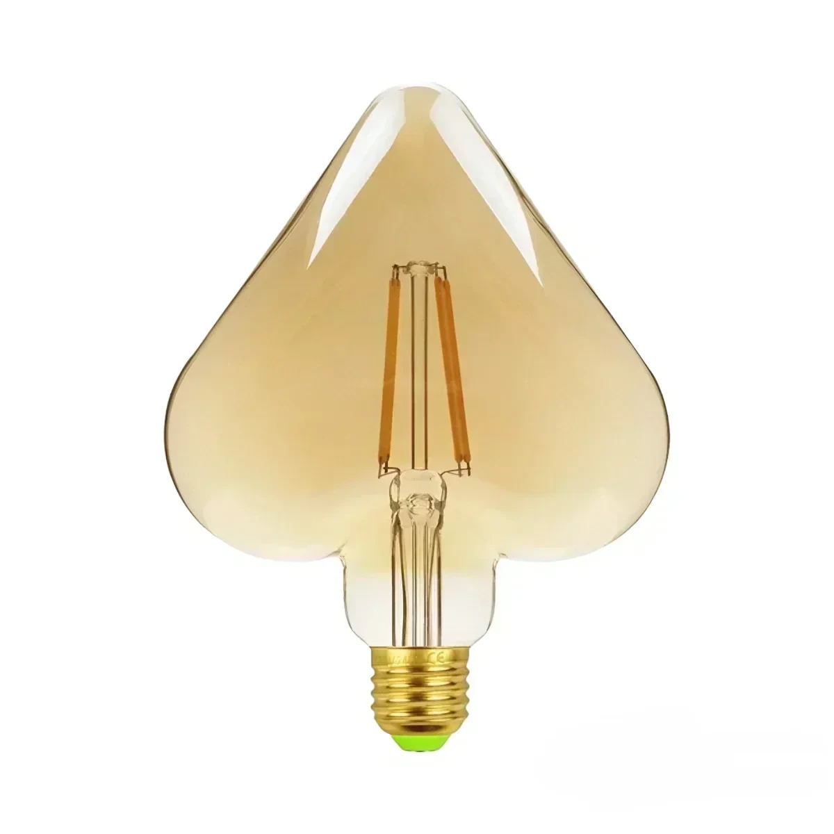 FOCO LED ZAFIRO CORAZON 4W E27 AMBAR 