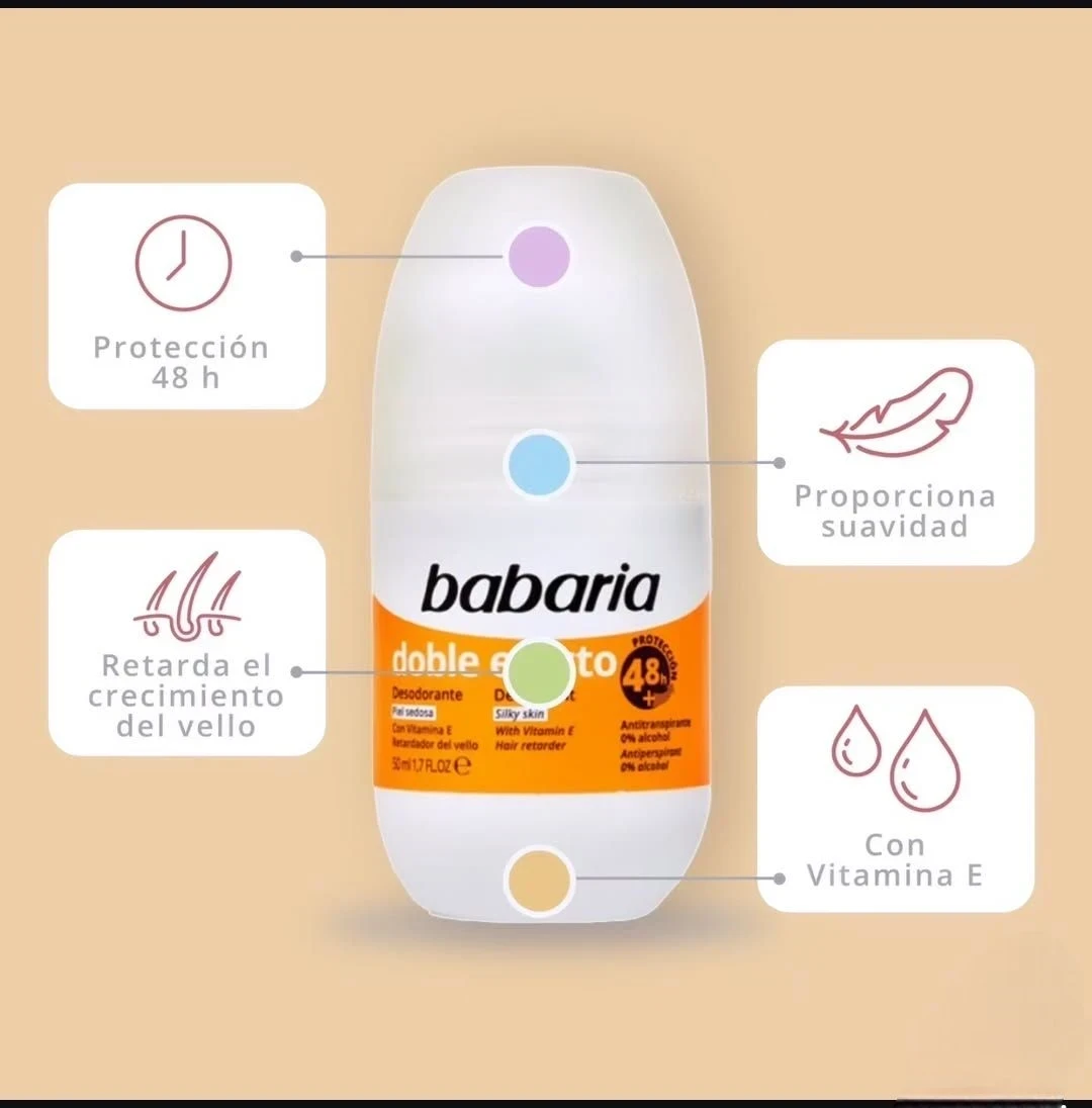 babaria desodorante  en rollong doble efecto  50 ml
