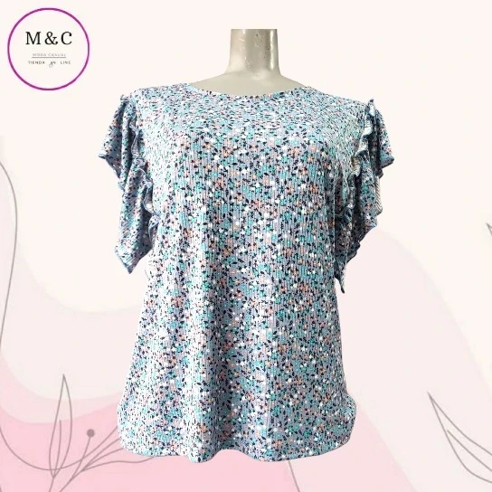 blusa flores