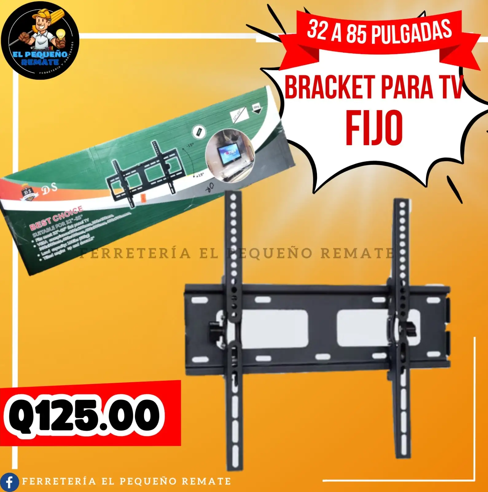 Bracket fijo de 32" - 85"