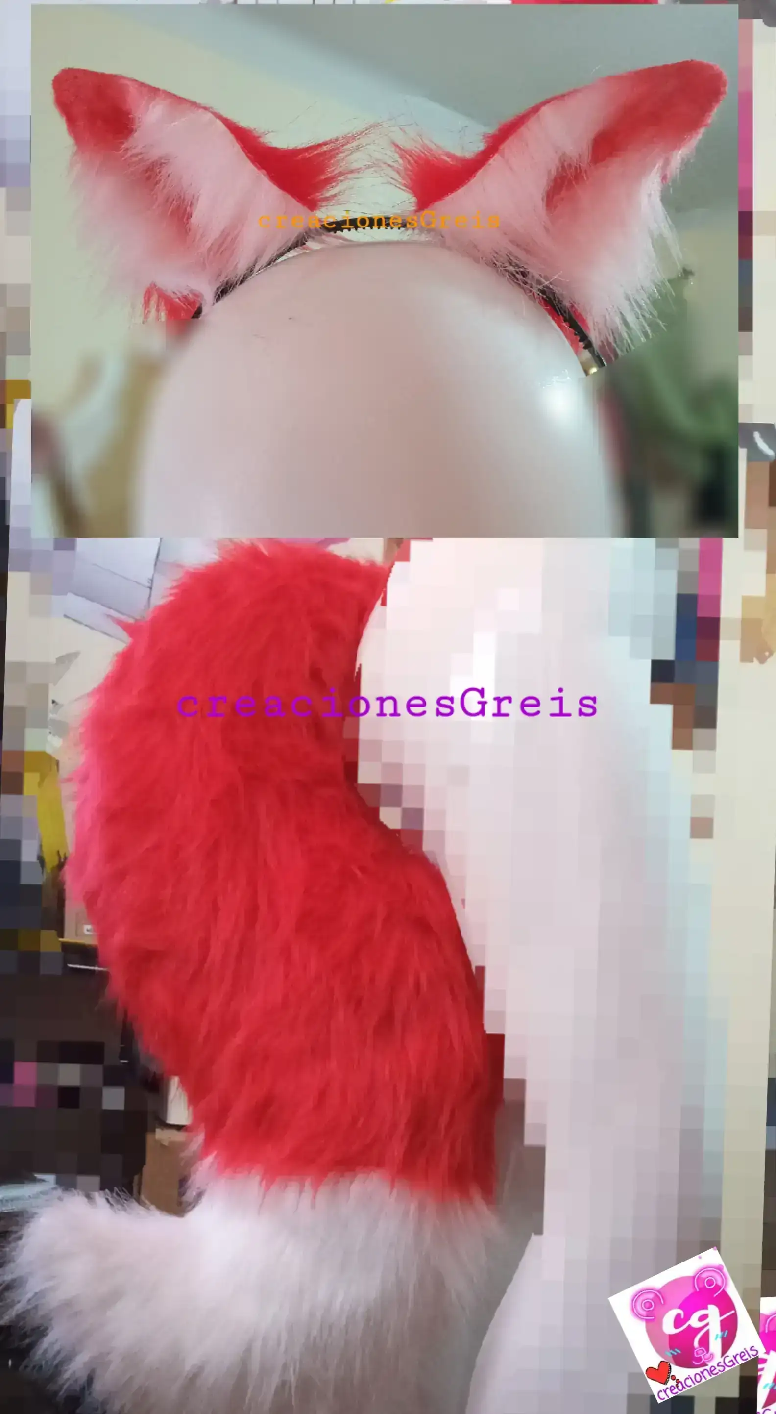 (combo)rojo y blanco 