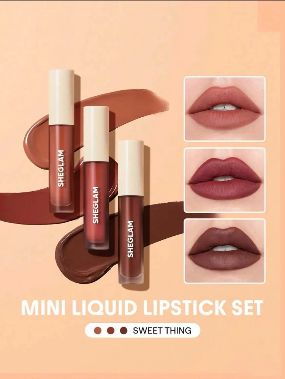 Set de labiales mate sheglam 