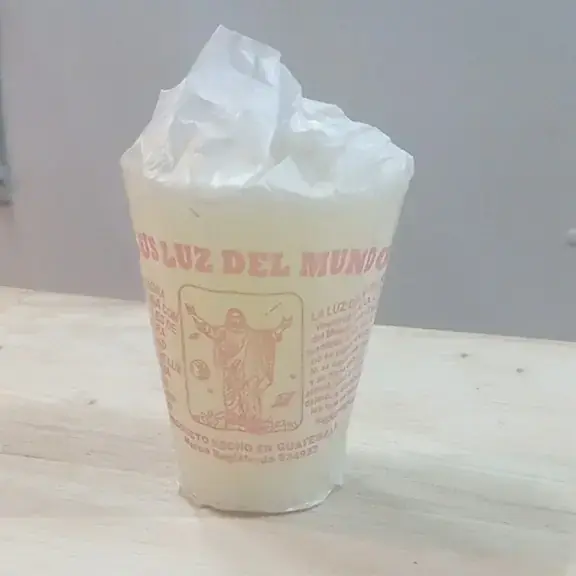 Veladora sin vaso