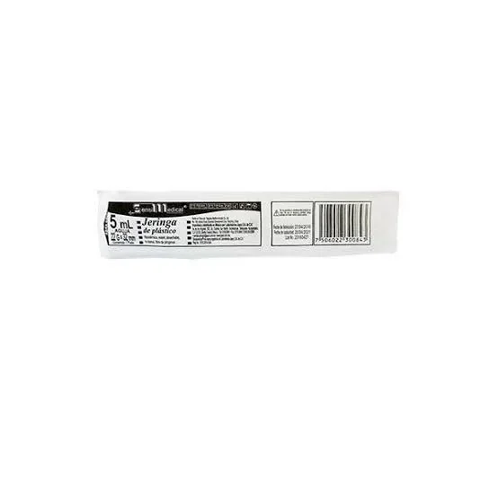 Jeringa negra 5 mL.