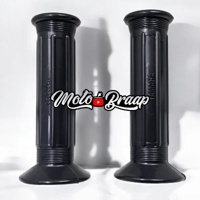 Grips Yamaha clasicos negros (par) 13 cm