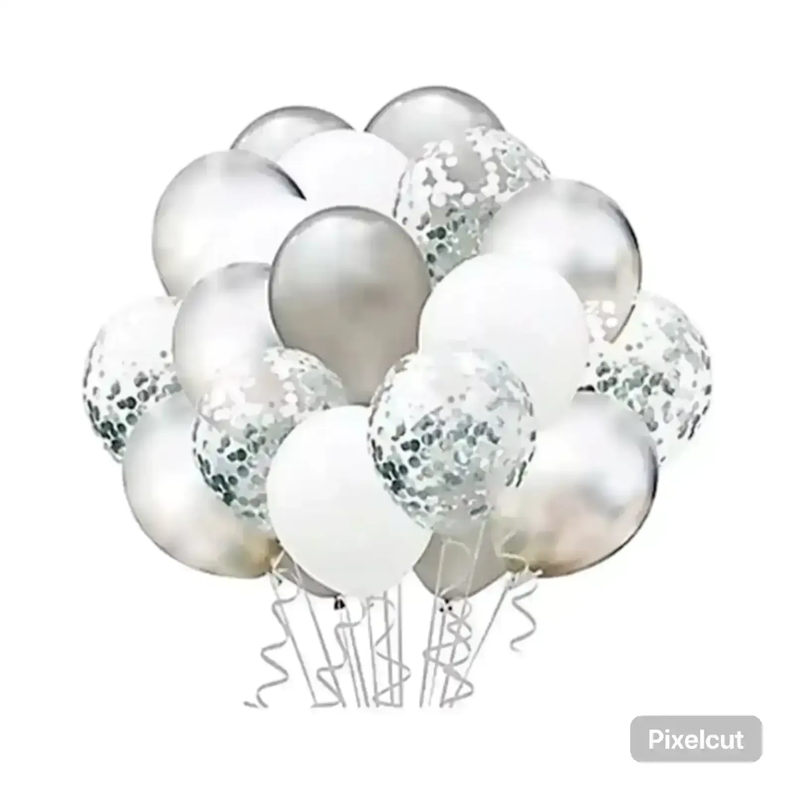 Set de 20 globos latex/ confetti tricolor  4