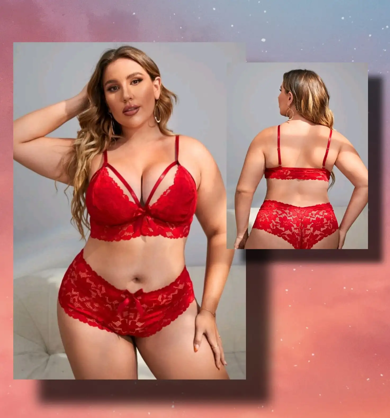 8-Lenceria red XL