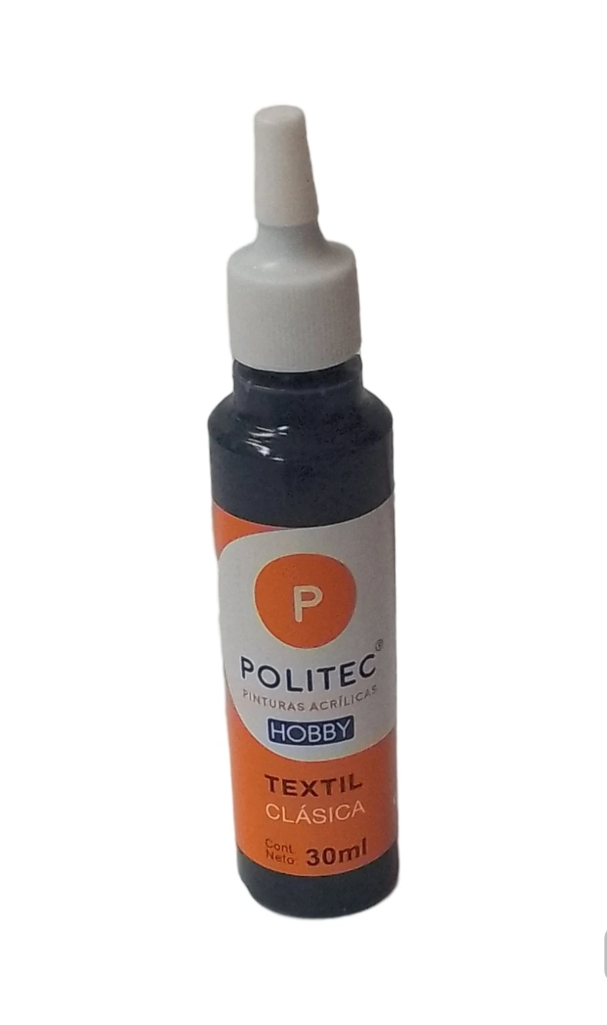 Pintura textil 30 ml politec negro