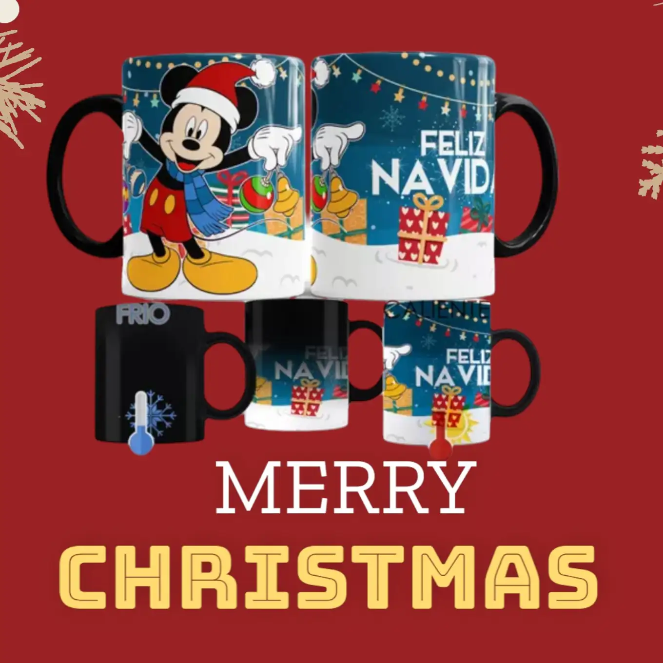 Navidad mickey azul 