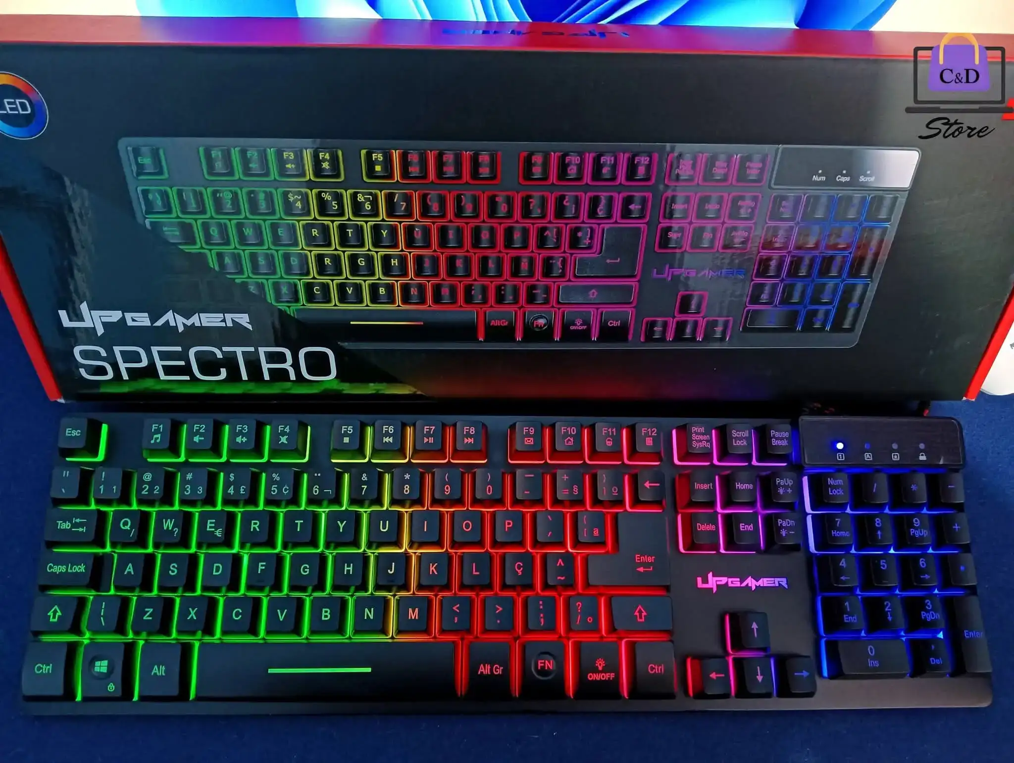 Teclado UP Gamer RGB