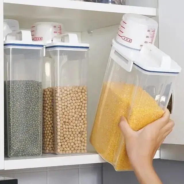 Tarros para cereal a granel contenedor de plástico  2