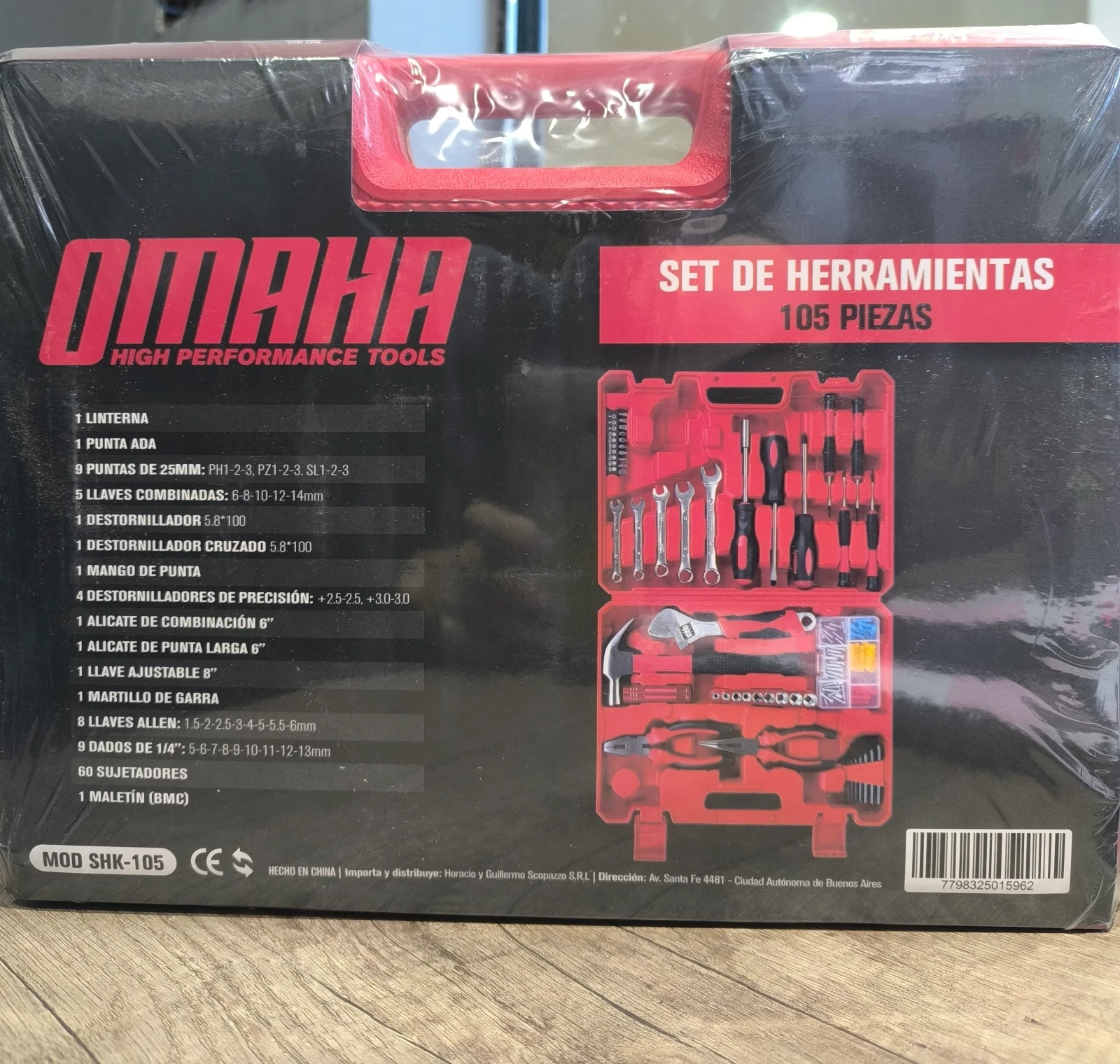 Set de herramientas OMAНА 105 piezas