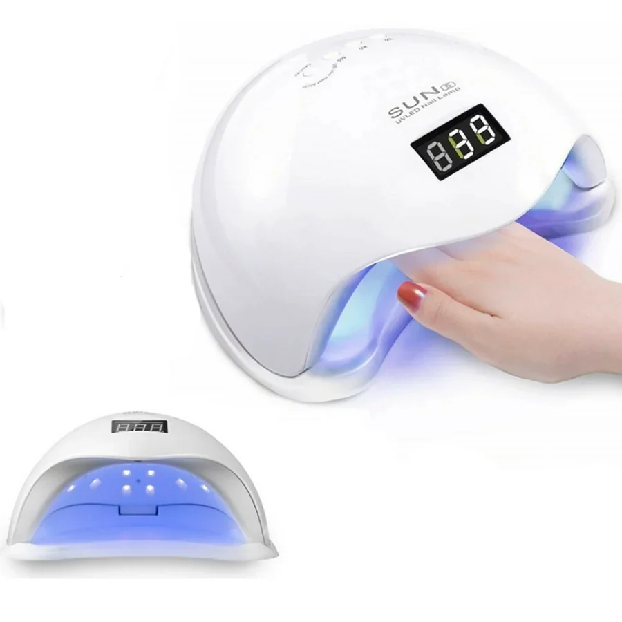 Lampara Secador Uñas Uv Lampara Led 48w Temporizador