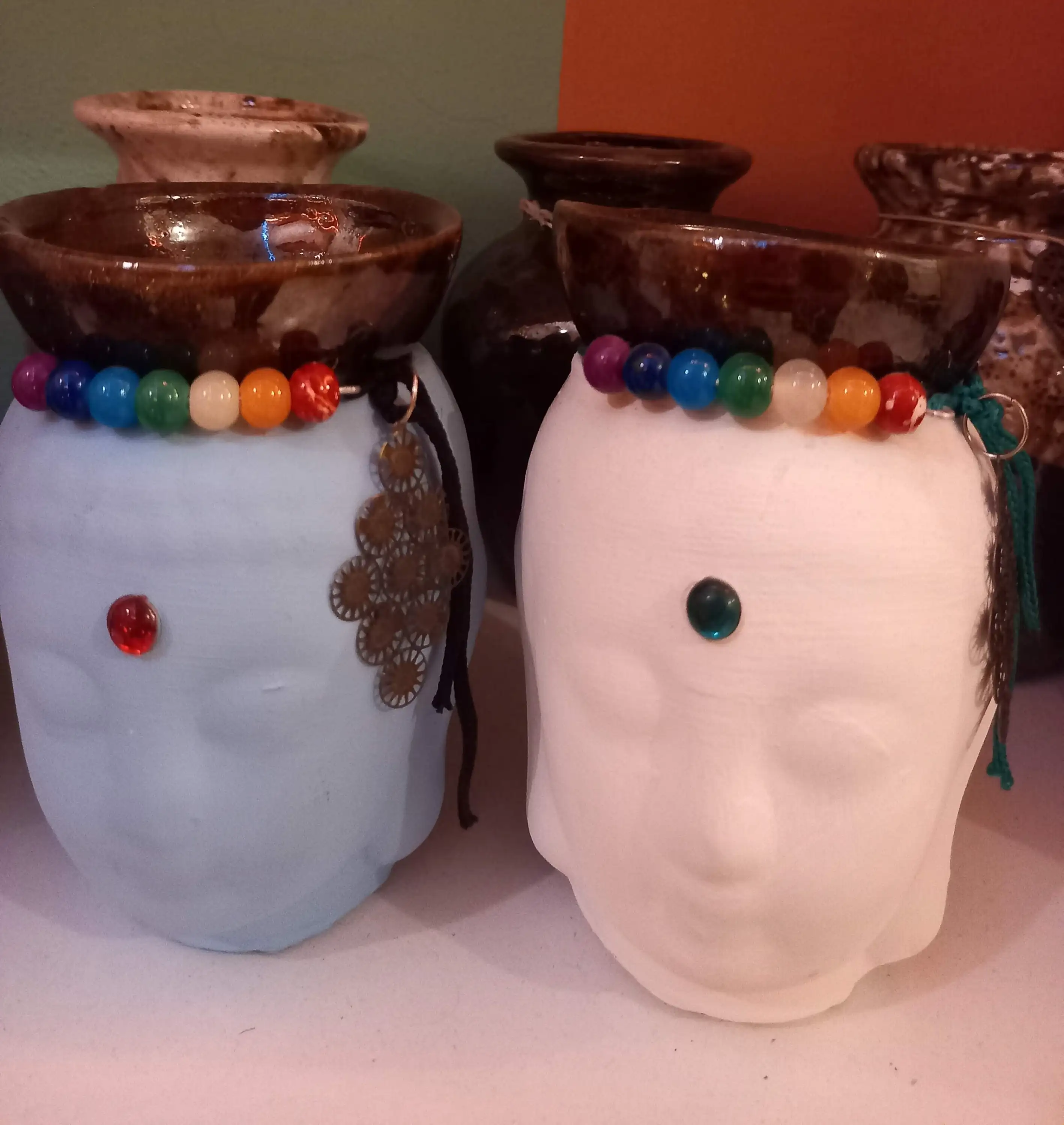 Hornillo cabeza buda 7 chakras