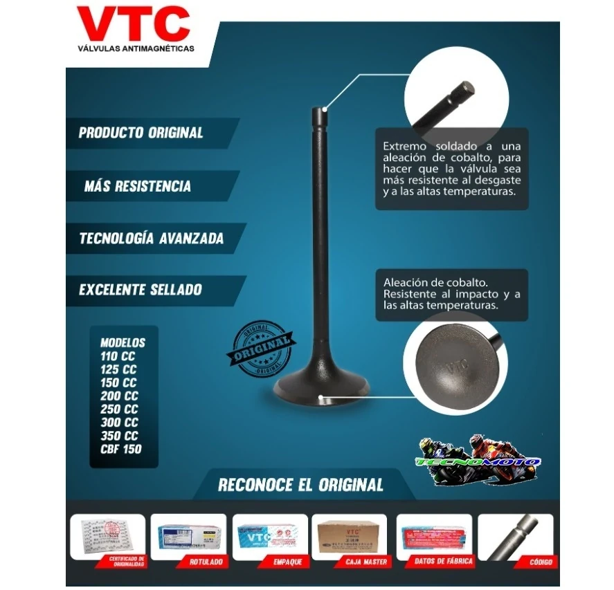 VALVULA BIZ/WAVE/SMASH PREMIUM A/MAG-C/R -47426