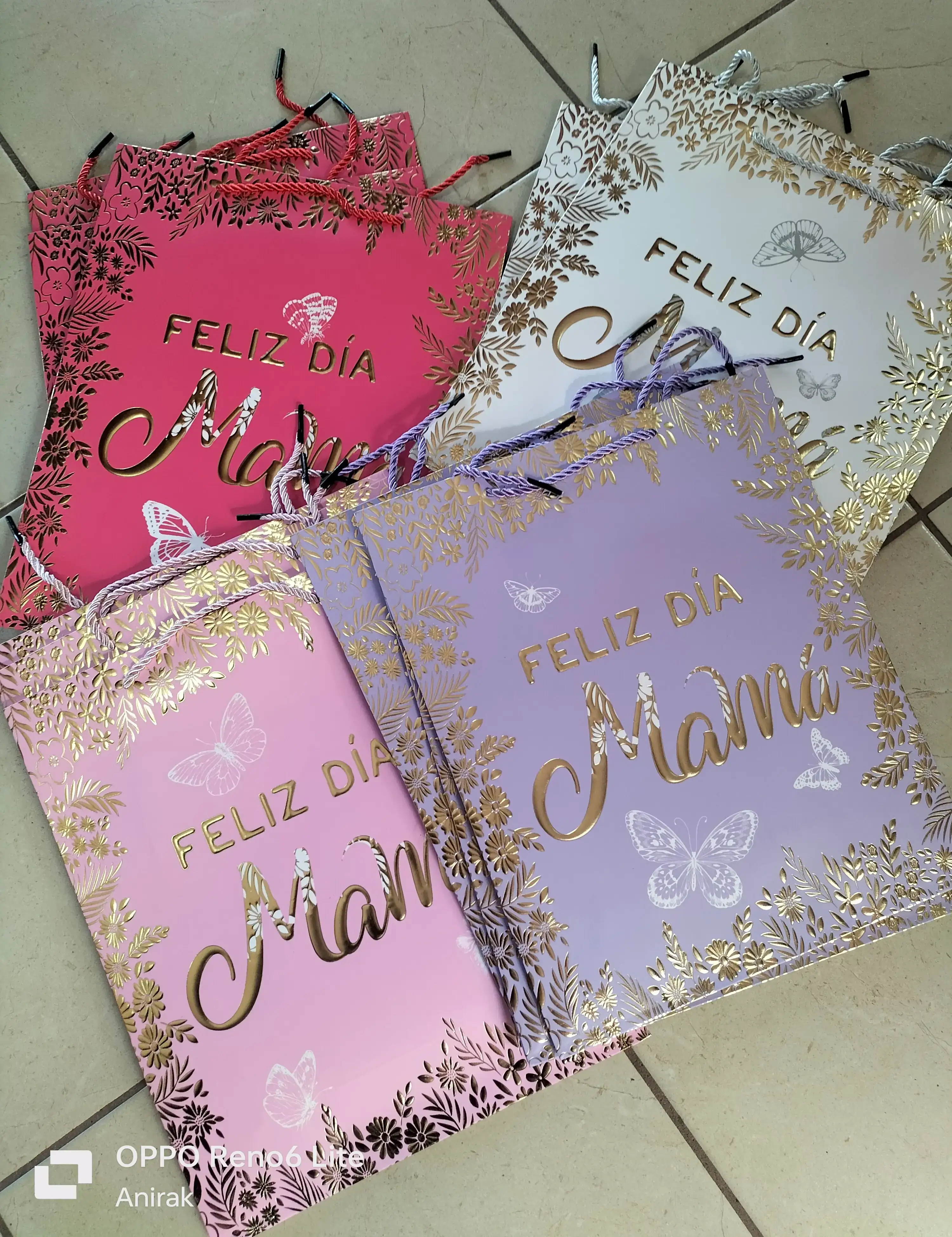 Bolsa de regalo feliz dia mamá