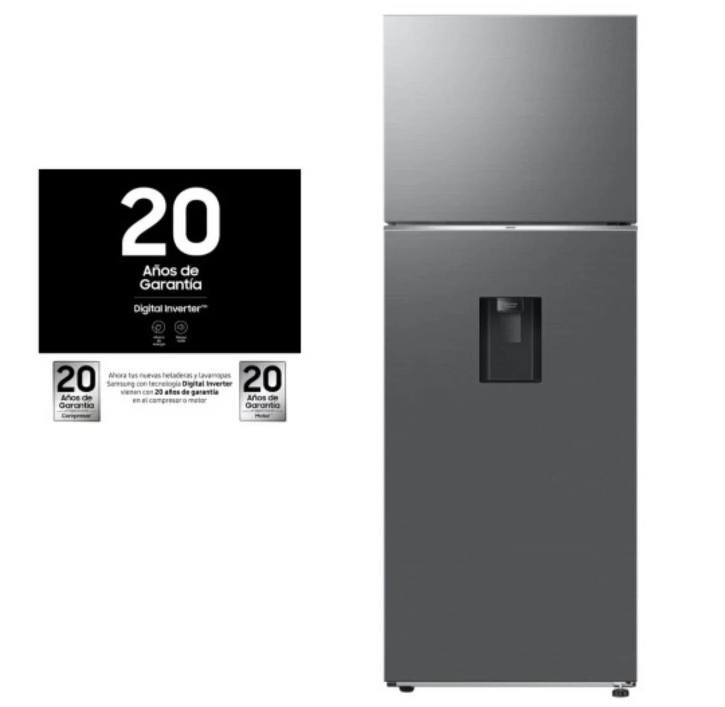 Heladera Samsung RT53 - 536LTS Inox Dispenser