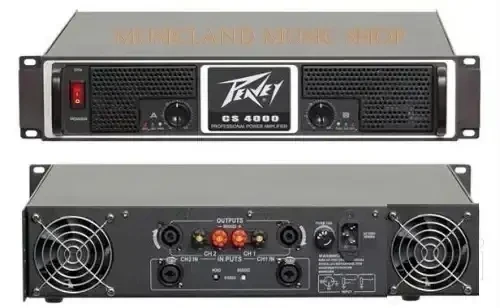 PODER Peavey CS 4000 .  PEDIDOS : 69442828  Los amplificadores de la serie CS de Peavey son el abanderado mundial de confiabilidad como caballo de batalla. Estos amplificadores para montaje en rack se benefician de las innovaciones de audio más populares de Peavey, incluida la protección exclusiva de compresión/anticlipping DDT. El circuito CS 4000 protege contra cortocircuitos, cargas inadecuadas, niveles de encendido abruptos, altas temperaturas y frecuencias subsónicas que podrían dañar los altavoces. Todos los amplificadores de potencia CS incluyen transistores de potencia toroidales para un peso más ligero y mayor potencia. aspecto 2 ventiladores de velocidad variable dependientes de la temperatura 2000 vatios (rms) por canal a 2 ohmios 1350 vatios (rms) por canal a 4 ohmios 800 vatios por canal a 8 ohmios 4000 vatios a 4 ohmios puenteados