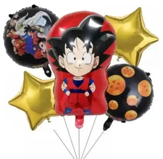 Set 5 globos goku/ dragon ball