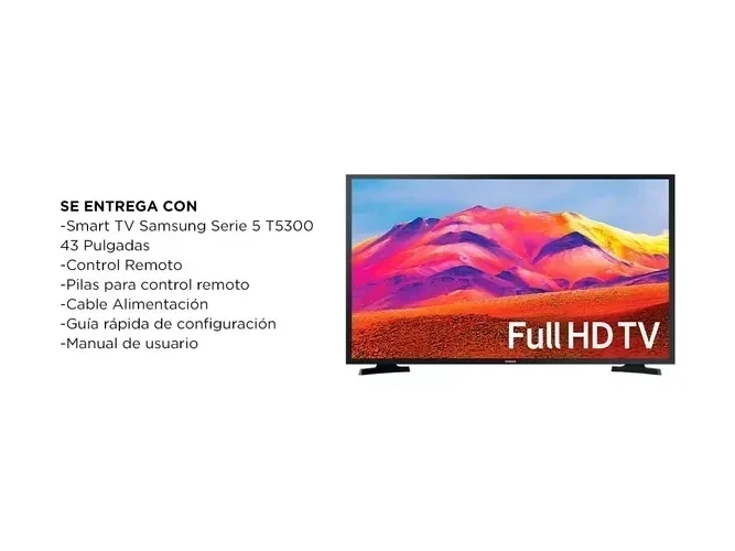 SMART TV SAMSUNG 43" T5300  2
